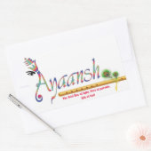 Sticker Rectangulaire ayaansh (Enveloppe)