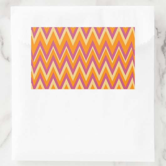 Sticker Rectangulaire Aztec Tribal ZigZag (Sac)