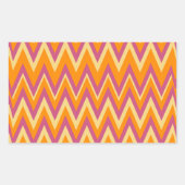 Sticker Rectangulaire Aztec Tribal ZigZag (Devant)