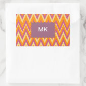 Sticker Rectangulaire Aztec Tribal ZigZag (Sac)