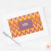 Sticker Rectangulaire Aztec Tribal ZigZag (Enveloppe)