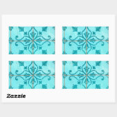 Sticker Rectangulaire Azulejos (Feuille)