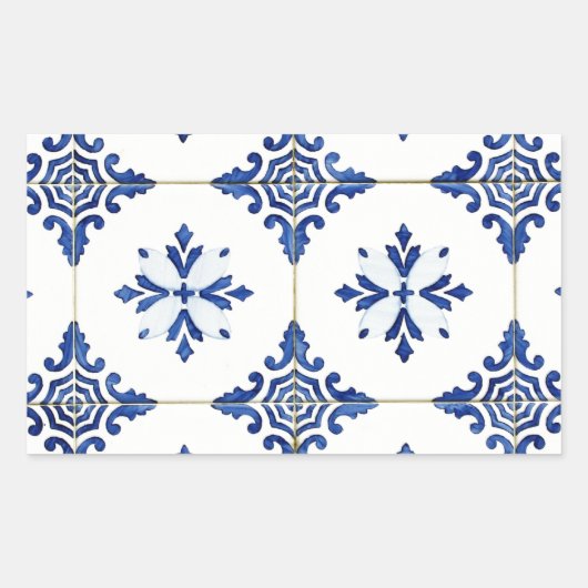 Sticker Rectangulaire Azulejos (Devant)