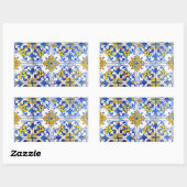 Sticker Rectangulaire azulejos Carreaux céramiques (Feuille)