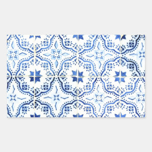 Sticker Rectangulaire Azulejos, Portuguese Tiles