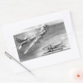 Sticker Rectangulaire (B-17) Forteresse volant (Enveloppe)