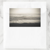 Sticker Rectangulaire B&W seascape, Hawaï (Sac)