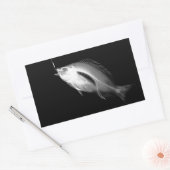Sticker Rectangulaire B&W X-Ray Fish Bones (Enveloppe)