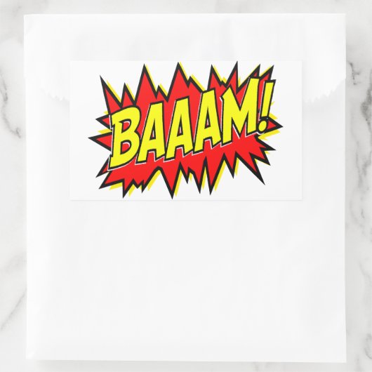 STICKER RECTANGULAIRE BAAAM ! (Sac)