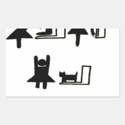 Sticker Rectangulaire Baby Changing Station (Devant)