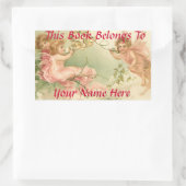 Sticker Rectangulaire Baby Fairies Nom du livre Plaque (Sac)