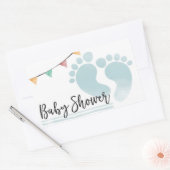 Sticker Rectangulaire Baby shower (Enveloppe)