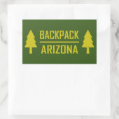 Sticker Rectangulaire Backpack Arizona (Sac)