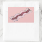Sticker Rectangulaire Bacon Sizzlin' Bacon Bande Petit déjeuner Alimenta (Sac)