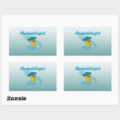 Sticker Rectangulaire Bactériologiste Chick #3 (Feuille)