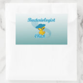 Sticker Rectangulaire Bactériologiste Chick #3 (Sac)