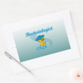 Sticker Rectangulaire Bactériologiste Chick #3 (Enveloppe)