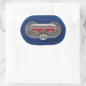 STICKER RECTANGULAIRE BADGE D'ASSAUT AÉRIEN SUR LES BÂTIMENTS OVAUX D'IN (Sac)