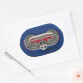 STICKER RECTANGULAIRE BADGE D'ASSAUT AÉRIEN SUR LES BÂTIMENTS OVAUX D'IN (Enveloppe)