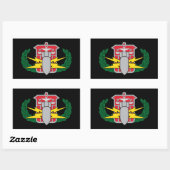 Sticker Rectangulaire badge HDS (Feuille)