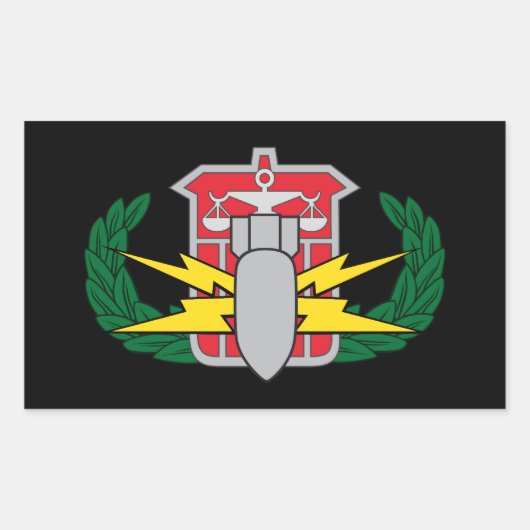 Sticker Rectangulaire badge HDS (Devant)