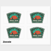 Sticker Rectangulaire Badger Creek Wilderness Oregon Camping (Feuille)
