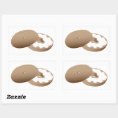 Sticker Rectangulaire bagel (Feuille)