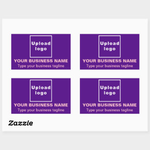 Sticker Rectangulaire Baguette commerciale sur l'étiquette rectangulaire