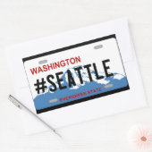 Sticker Rectangulaire Baguette de licence Washington Seattle (Enveloppe)