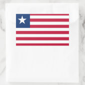 Sticker Rectangulaire Baguette du drapeau libérien (Sac)