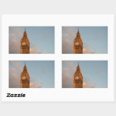 Sticker Rectangulaire Baguette photo rectangulaire Big Ben à Londres (Feuille)