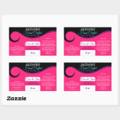 Sticker Rectangulaire Baguette rectangulaire du conteneur de nom commerc (Feuille)