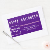 Sticker Rectangulaire Baguette rectangulaire violet Halloween d'affaires (Enveloppe)