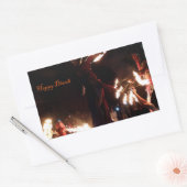 Sticker Rectangulaire Baguettes Rectangle Diwali, brillantes (Enveloppe)