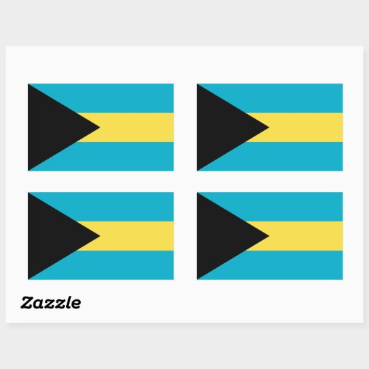 STICKER RECTANGULAIRE BAHAMAS (Feuille)