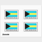Sticker Rectangulaire Bahamas (Feuille)