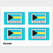 Sticker Rectangulaire Bahamas (Feuille)