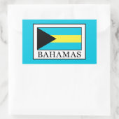 Sticker Rectangulaire Bahamas (Sac)