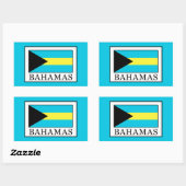 Sticker Rectangulaire Bahamas (Feuille)