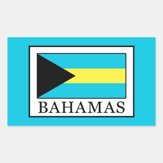 Sticker Rectangulaire Bahamas (Devant)