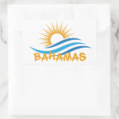 Sticker Rectangulaire Bahamas (Sac)