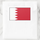 Sticker Rectangulaire Bahreïn - Drapeau de Bahreïn (Sac)