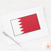 Sticker Rectangulaire Bahreïn - Drapeau de Bahreïn (Enveloppe)