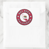 Sticker Rectangulaire Baie en Californie (Sac)