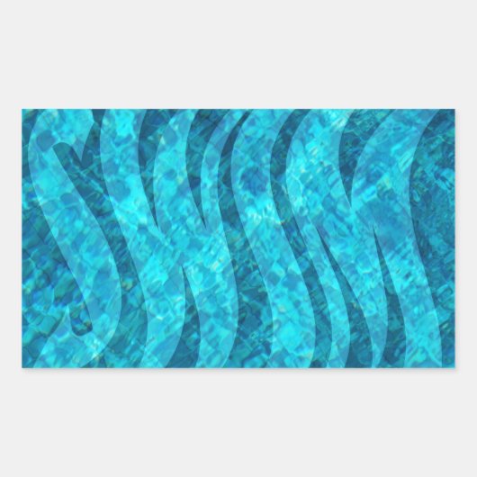 Sticker Rectangulaire Baignade dans la piscine (Devant)