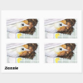 Sticker Rectangulaire Bain de rangement (Feuille)