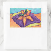 Sticker Rectangulaire Bain de soleil Starfish (Sac)
