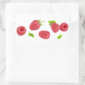 Sticker Rectangulaire Baisse des framboises (Sac)