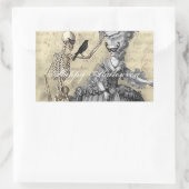 Sticker Rectangulaire Bal Masquerade Halloween (Sac)