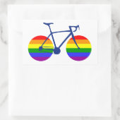 Sticker Rectangulaire Balade En Vélo Pride (Sac)